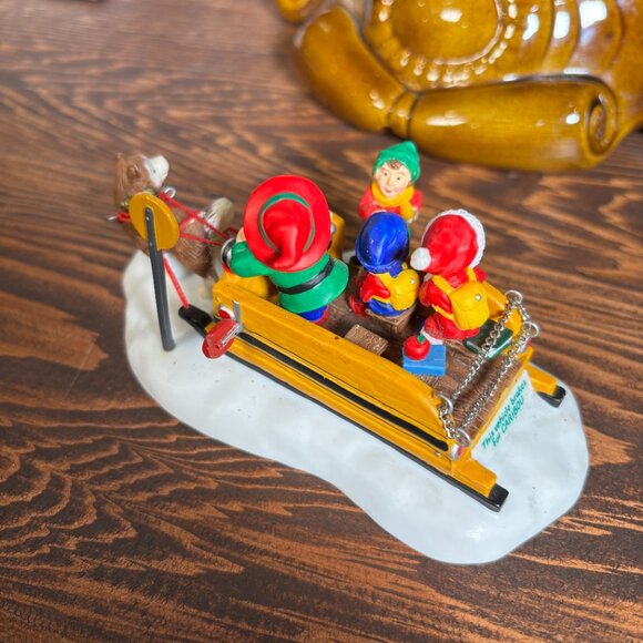 Department 56 Accessories Brick Lift, North Pole Sleigh, School Sleigh Express - Picture 3 of 12